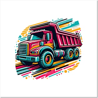 Dump truck Posters and Art